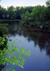 Bend in the river at dawn