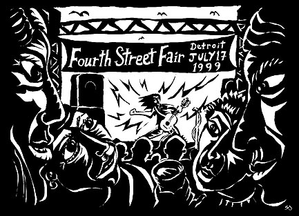 Fourth Street Fair Poster 1999