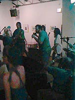 The band. We play, they dance...