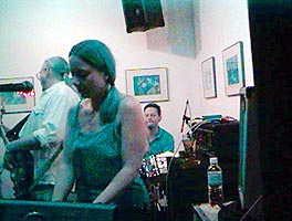 Jody on keyboard. Ralph & Mel in background...