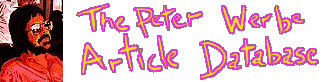 The Peter Werbe Article Database